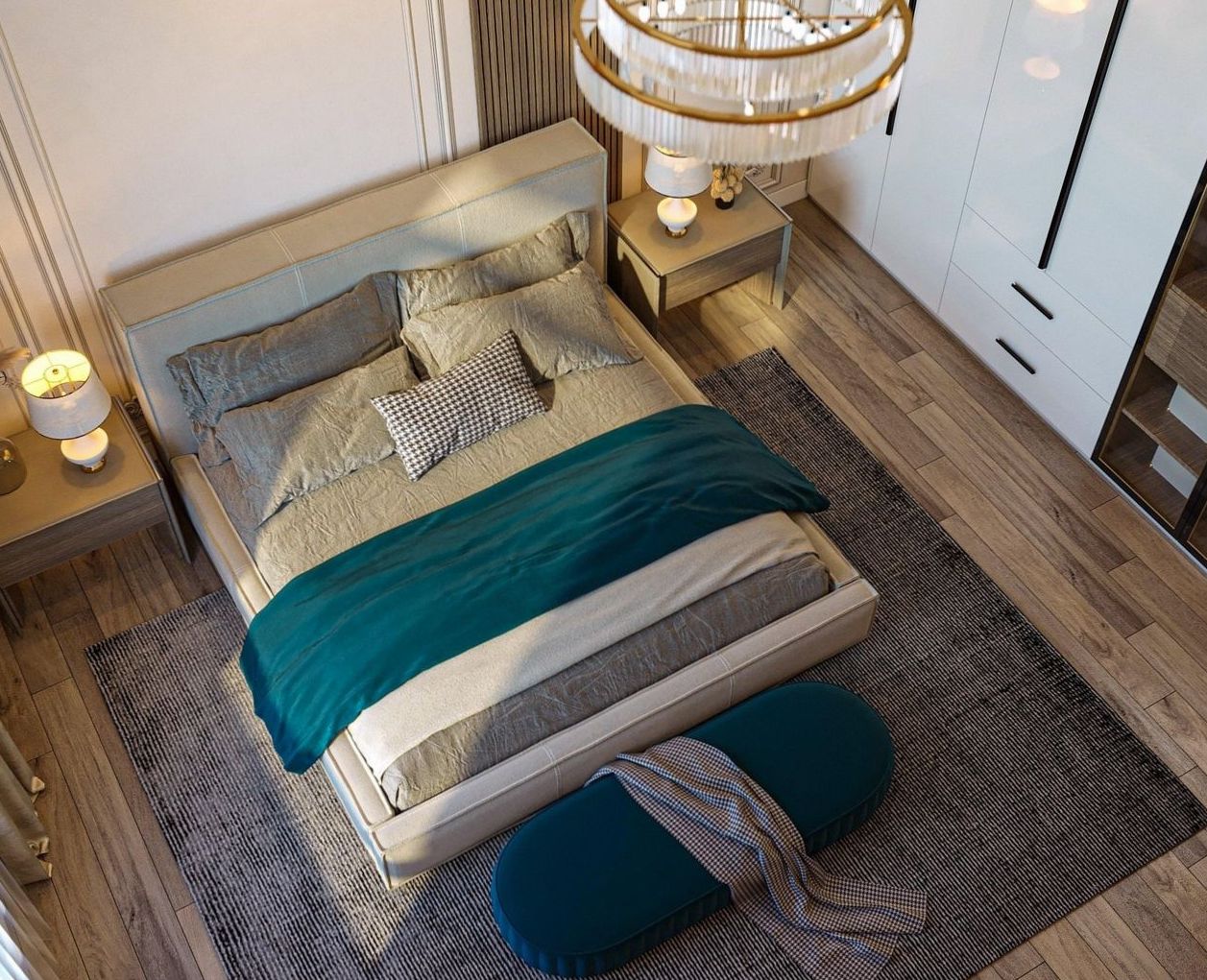Salon lumineux ouvert sur la mer